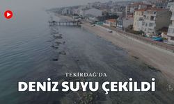 Tekirdağ'da Deniz Suyu Çekildi
