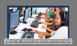 Kırklareli; Bilgisayar İşletmenliği Kursu Kayıtları Başladı