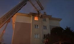 Apartman Dairesinde Korkutan Yangın
