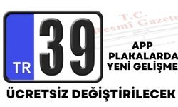 APP Plakalarda Yeni Gelişme! Ücretsiz Değiştirilecek