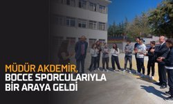 Müdür Akdemir, Bocce Sporcularıyla Bir Araya Geldi