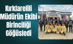Kırklarelili Müdürün Ekibi Birinciliği Göğüsledi