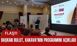 FLAŞ; Başkan Bulut, Kakava’nın Programını Açıkladı