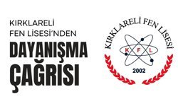 Kırklareli Fen Lisesi’nden Dayanışma Çağrısı