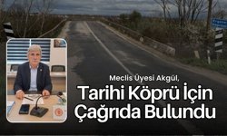 Meclis Üyesi Akgül, Tarihi Köprü İçin Çağrıda Bulundu
