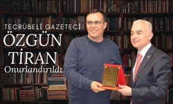 Kırklareli; Tecrübeli Gazeteci Özgün Tiran Onurlandırıldı
