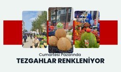 Cumartesi Pazarında Tezgahlar Renkleniyor