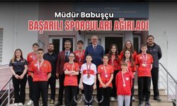 Müdür Babuşçu, Başarılı Sporcuları Ağırladı