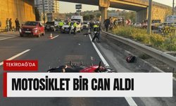 Tekirdağ'da Motosiklet Bir Can Aldı