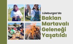 Lüleburgaz’da Baklan Martavalı Geleneği Yaşatıldı