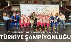 Kırklareli Halk Oyunları Ekibinden Türkiye Şampiyonluğu