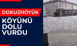 Dokuzhöyük Köyünü Dolu Vurdu