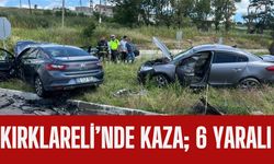 KIRKLARELİ’NDE KAZA; 6 Yaralı