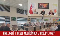 Kırklareli İl Genel Meclisinden 3 Projeye Onay!