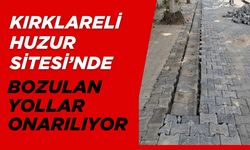 Kırklareli Huzur Sitesi’nde Bozulan Yollar Onarılıyor