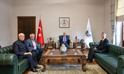 Kaymakam Orhan ve Muhtarlardan Vali Turan’a Ziyaret