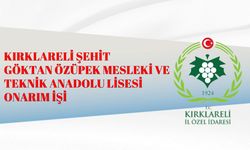 KIRKLARELİ ŞEHİT GÖKTAN ÖZÜPEK MESLEKİ VE TEKNİK ANADOLU LİSESİ ONARIM İŞİ