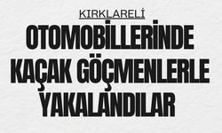 KIRKLARELİ; Otomobillerinde Kaçak Göçmenlerle Yakalandılar