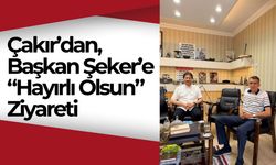 Çakır’dan, Başkan Şeker’e “Hayırlı Olsun” Ziyareti