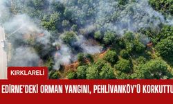 Edirne’deki Orman Yangını, Pehlivanköy’ü Korkuttu