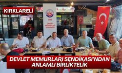 Kırklareli’nde Devlet Memurları Sendikası’ndan Anlamlı Birliktelik