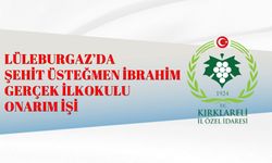 LÜLEBURGAZ’DA ŞEHİT ÜSTEĞMEN İBRAHİM GERÇEK İLKOKULU ONARIM İŞİ