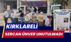 Kırklareli’nde Sercan Ünver Unutulmadı