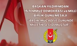 Başkan Yıldırım’dan 15 Temmuz Demokrasi ve Milli Birlik Günü Mesajı