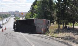Lüleburgaz'da Tır Devrildi, 1 Yaralı