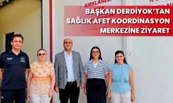 Başkan Derdiyok’tan Sağlık Afet Koordinasyon Merkezine Ziyaret