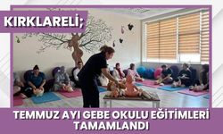 Kırklareli; Temmuz Ayı Gebe Okulu Eğitimleri Tamamlandı