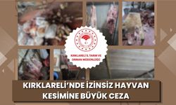 Kırklareli’nde İzinsiz Hayvan Kesimine Büyük Ceza
