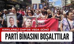 KIRKLARELİ CHP’DE VEDA GÜNÜ; Parti Binasını Boşalttılar