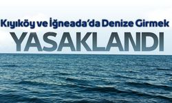 İğneada ve Kıyıköy'de Denize Girmek Yasaklandı