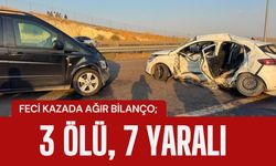 FECİ KAZADA AĞIR BİLANÇO; 3 Ölü, 7 Yaralı