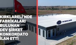 Kırklareli'nde Fabrikaları Bulunan Dev Şirket Konkordato İlan Etti
