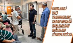 Kırklareli Vali Yardımcıları, Sabah Mesaisi Başlamadan Hastaları Ziyaret Ettiler
