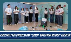 Kırklareli'nde Çocuklardan "Sualtı Dünyasına Mektup" Etkinliği
