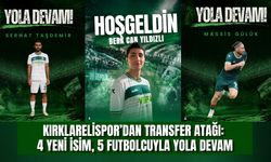 Kırklarelispor’dan Transfer Atağı: 4 Yeni İsim, 5 Futbolcuyla Yola Devam