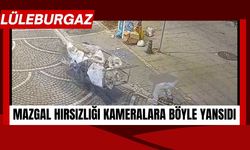 Lüleburgaz’da Mazgal Hırsızlığı Kameralara Böyle Yansıdı