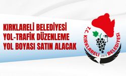 KIRKLARELİ BELEDİYESİ YOL-TRAFİK DÜZENLEME YOL BOYASI SATIN ALACAK