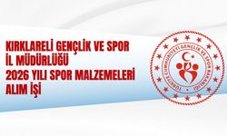 KIRKLARELİ GENÇLİK VE SPOR İL MÜDÜRLÜĞÜ 2026 YILI SPOR MALZEMELERİ ALIM İŞİ