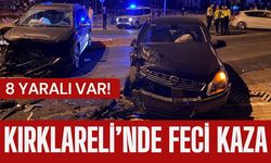 KIRKLARELİ’NDE FECİ KAZA; 8 Yaralı