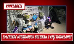 KIRKLARELİ; Evlerinde Uyuşturucu Bulunan 2 Kişi Tutuklandı