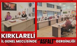 Kırklareli İl Genel Meclisinde “Asfalt” Gerginliği