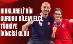 Kırklareli’nin Gururu Dilem Elçi, Türkiye İkincisi Oldu