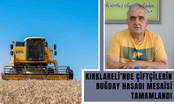 Kırklareli’nde Çiftçilerin Buğday Hasadı Mesaisi Tamamlandı