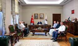 Vali Uğur Turan, Konuklarını Valilik Makamında Ağırladı