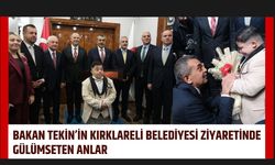 Bakan Tekin’in Kırklareli Belediyesi Ziyaretinde Gülümseten Anlar