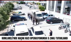 Kırklareli'nde Kaçak Kazı Operasyonunda 5 Zanlı Tutuklandı